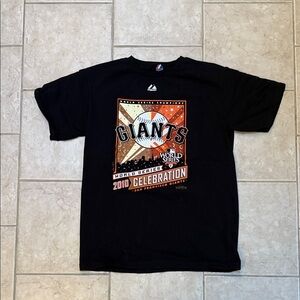 Majestic Black T-Shirt with Logo